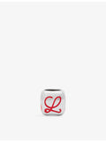 LOEWE brass dice charm with palladium finish, 1.1cm (British brand)