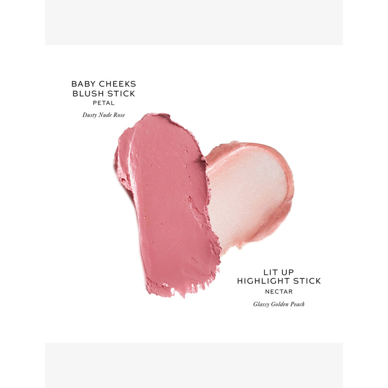 Westman Atelier blush and highlighter duo Petal Nectar 2x2.5g (British brand)