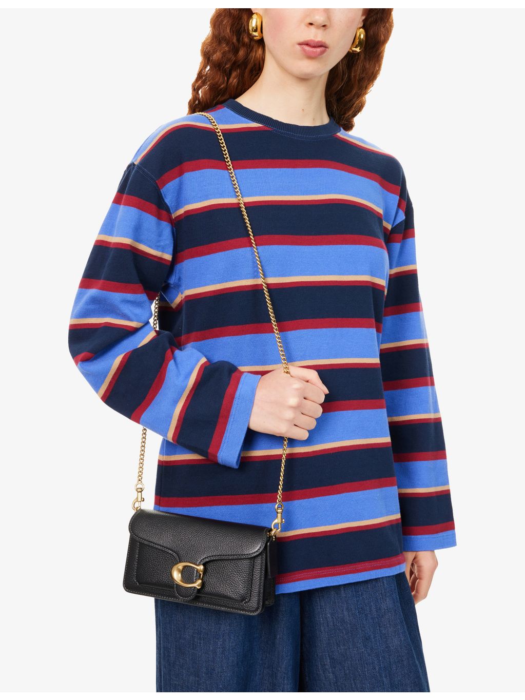 Coach Tabby 19 chain leather crossbody bag, imported from the UK