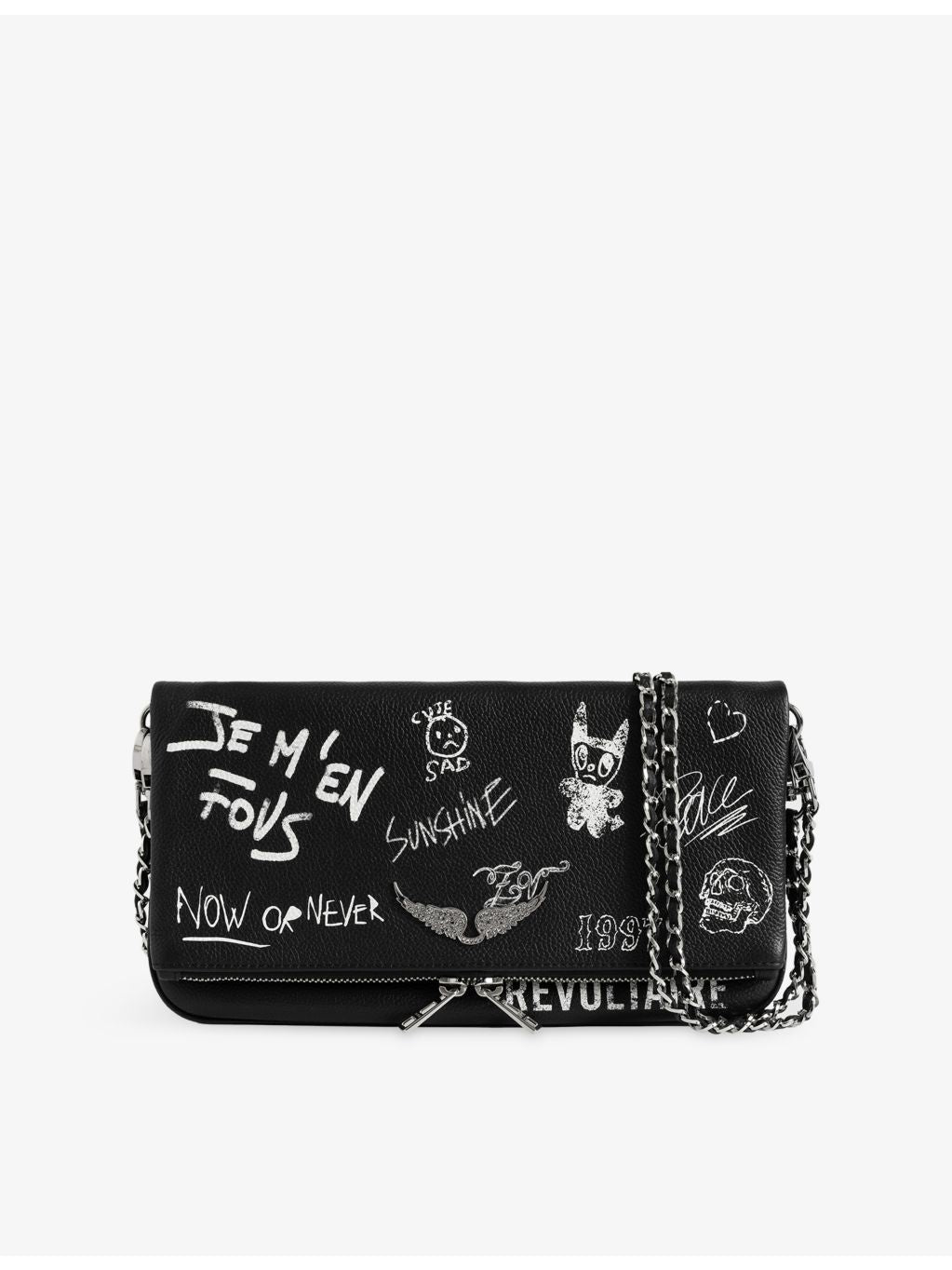 Zadig&Voltaire Rocky Arty Tag leather bag - British product