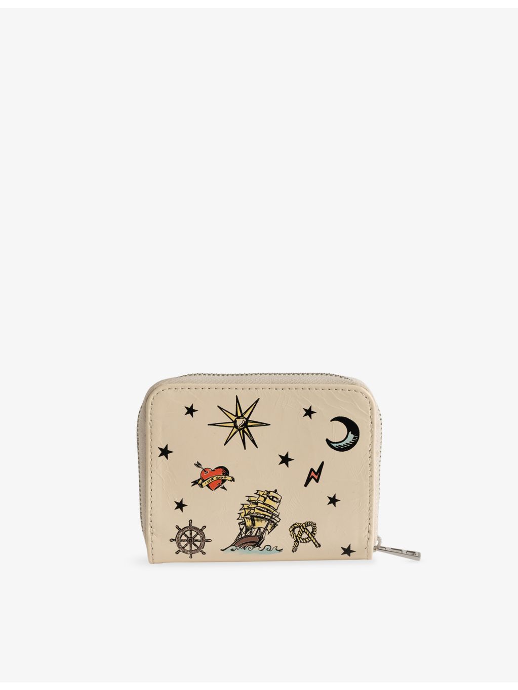 Zadig&Voltaire mini tattoo leather purse 11x8.5cm, UK version