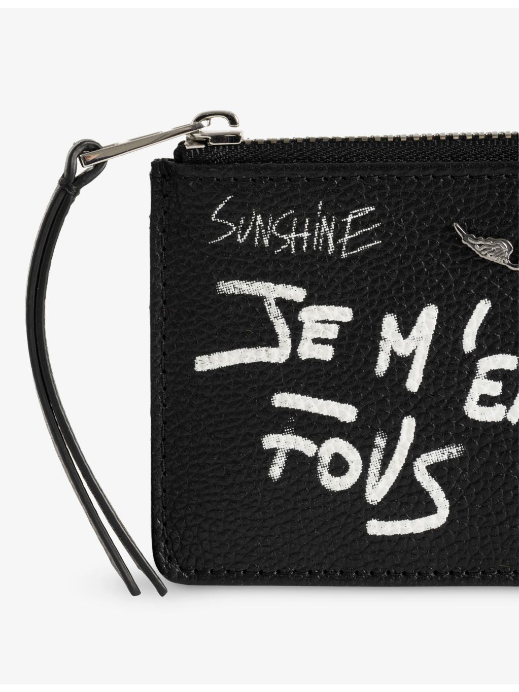 Zadig&Voltaire ZV Arty leather cardholder with four card slots (British brand)