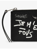 Zadig&Voltaire ZV Arty leather cardholder with four card slots (British brand)