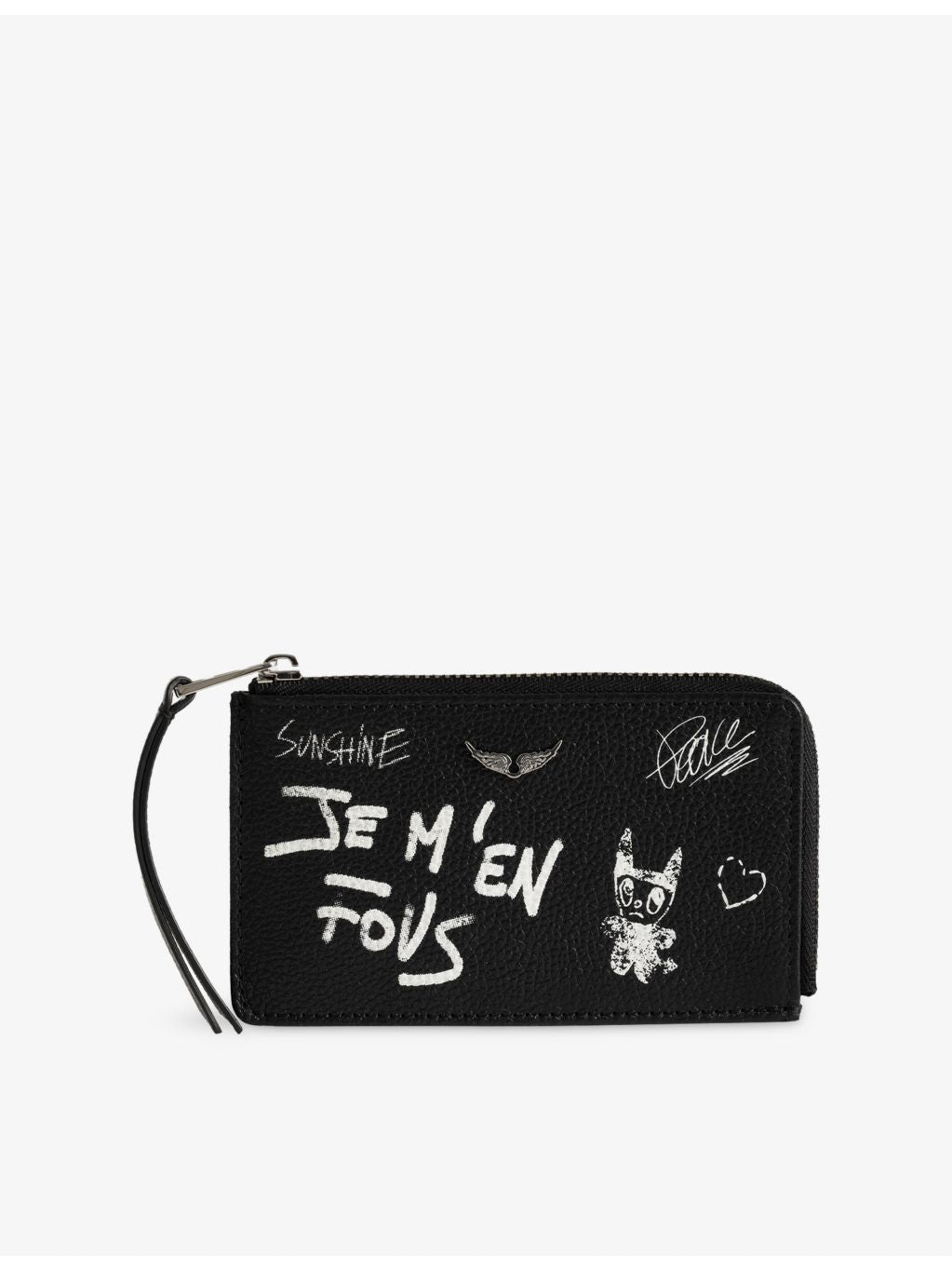 Zadig&Voltaire ZV Arty leather cardholder with four card slots (British brand)