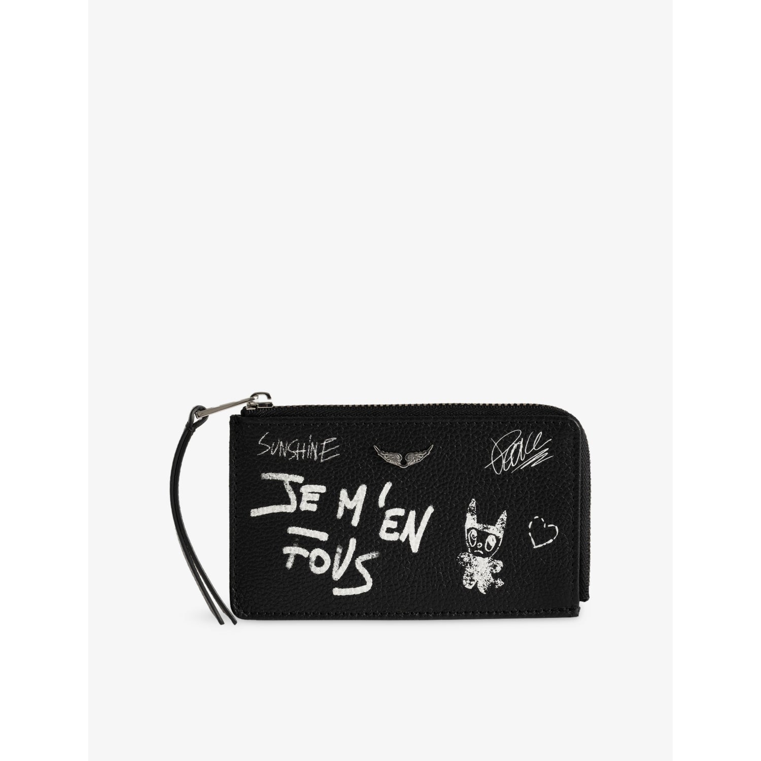 Zadig&Voltaire ZV Arty leather cardholder with four card slots (British brand)