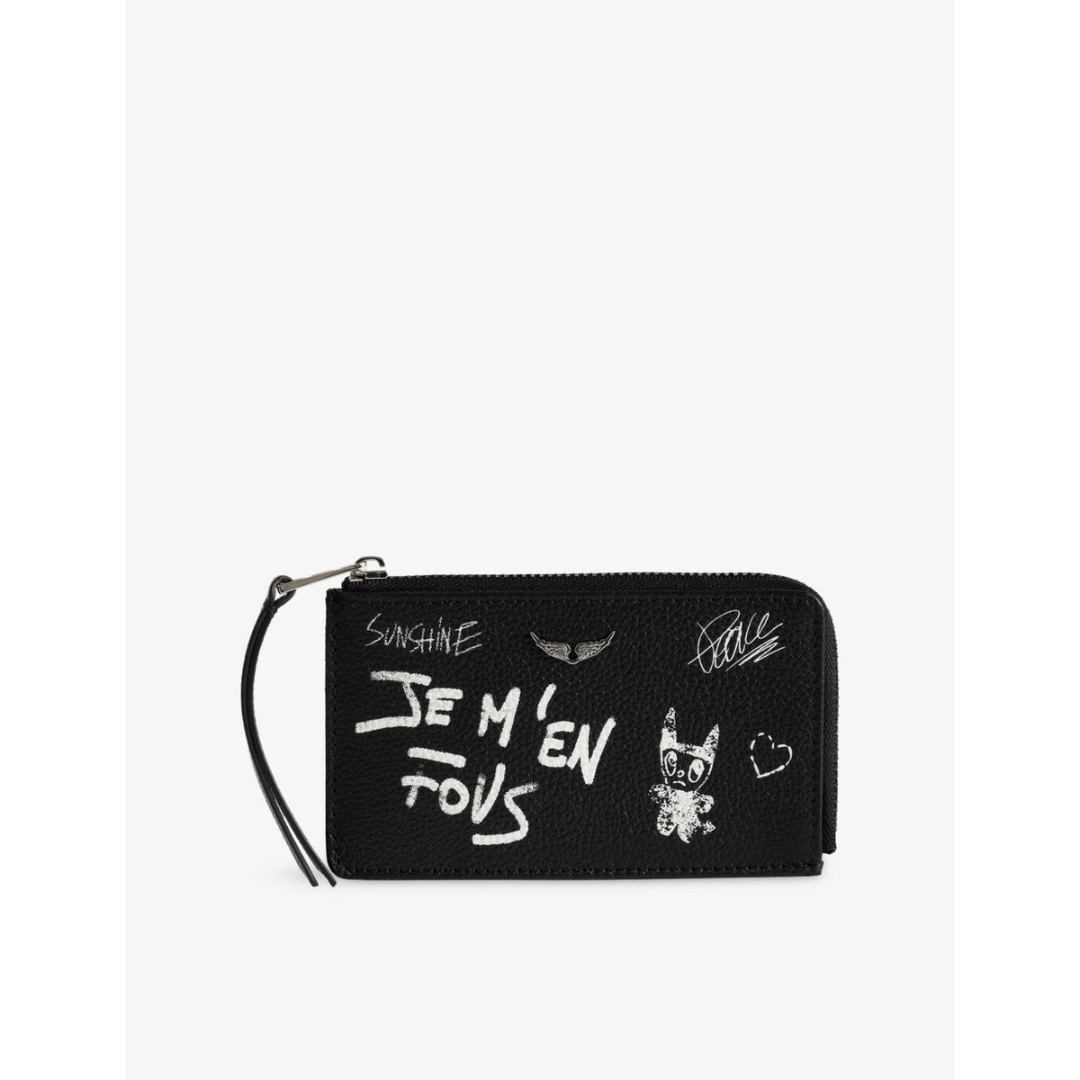 Zadig&Voltaire ZV Arty leather cardholder with four card slots (British brand)