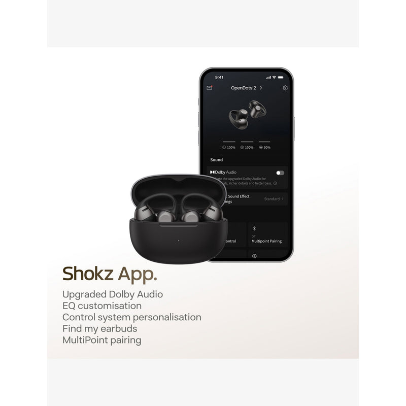 Shokz OpenDots 2 open-ear headphones (British brand)