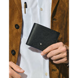 Montblanc Sartorial 6CC leather wallet with six card slots, UK version