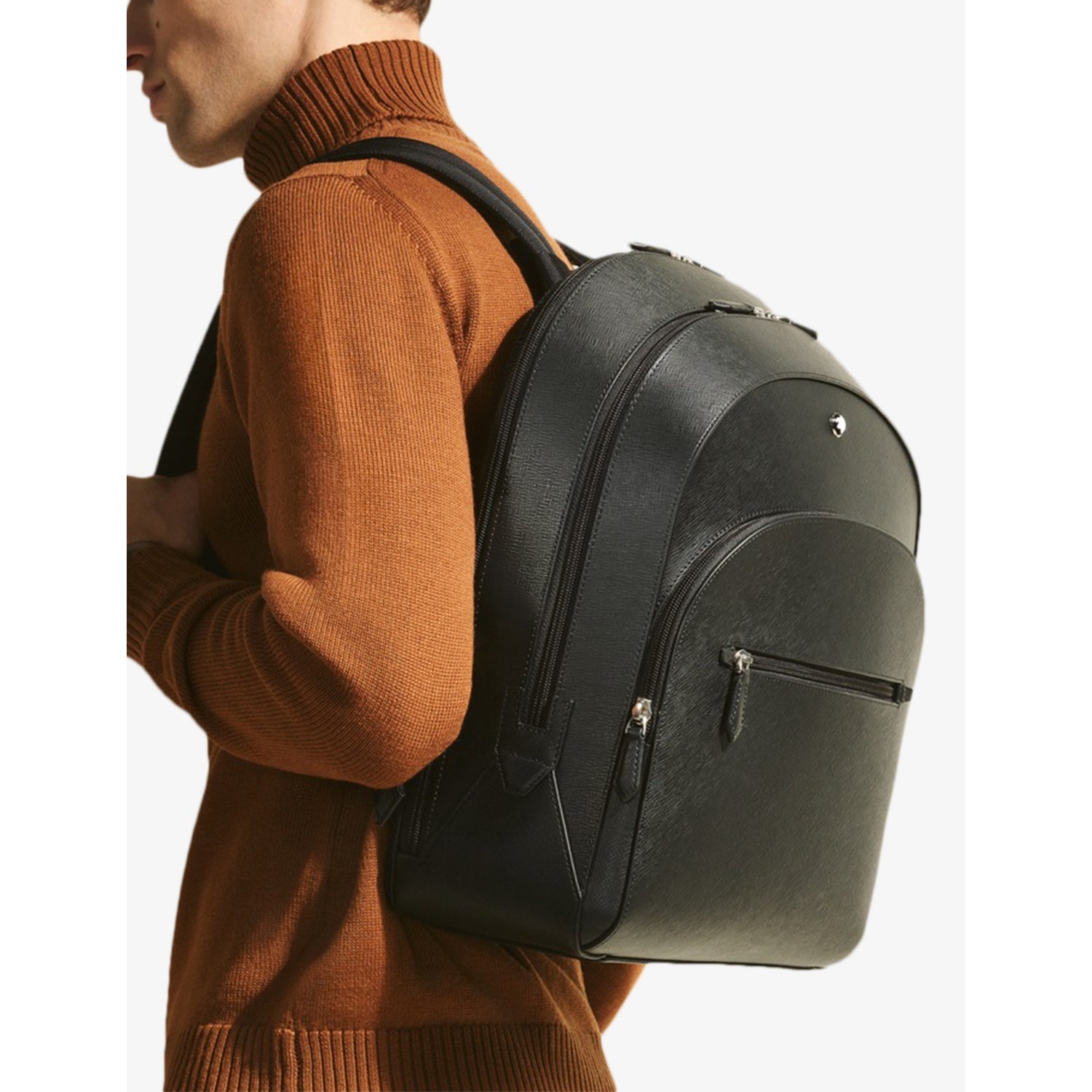 Montblanc Sartorial large leather backpack A4 business bag (British brand)
