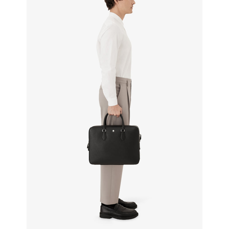 Montblanc Sartorial large leather briefcase (British brand)