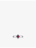 Alex Moss ring 14ct white gold 0.20ct ruby, imported from the UK