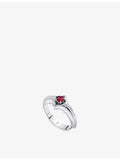 Alex Moss ring 14ct white gold 0.20ct ruby, imported from the UK