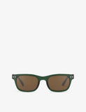 IZIPIZI Bay rectangle-frame acetate sunglasses, imported from the UK