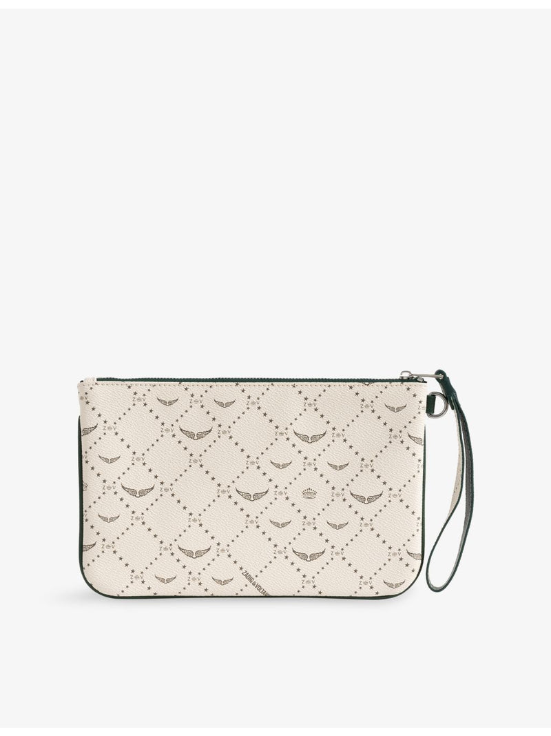 Zadig&Voltaire Tennis faux-leather pouch with wrist strap, UK version