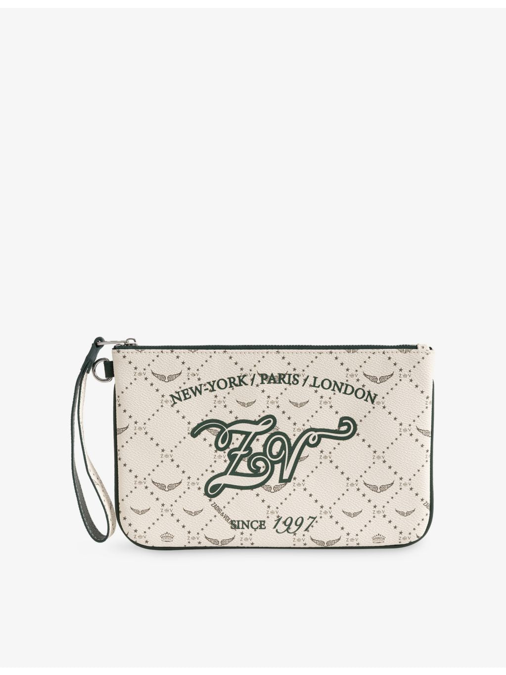 Zadig&Voltaire Tennis faux-leather pouch with wrist strap, UK version