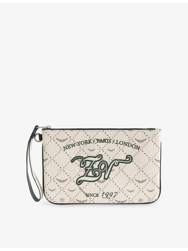 Zadig&Voltaire Tennis faux-leather pouch with wrist strap, UK version