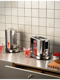 Bodum 2-slice stainless steel toaster with warming rack - British product