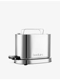 Bodum 2-slice stainless steel toaster with warming rack - British product