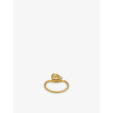 Indigolune Pia platinum plated stainless steel ring, UK version