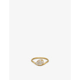 Indigolune Pia platinum plated stainless steel ring, UK version