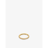 Indigolune Eterna 18ct gold plated ring with cubic zirconia, UK version