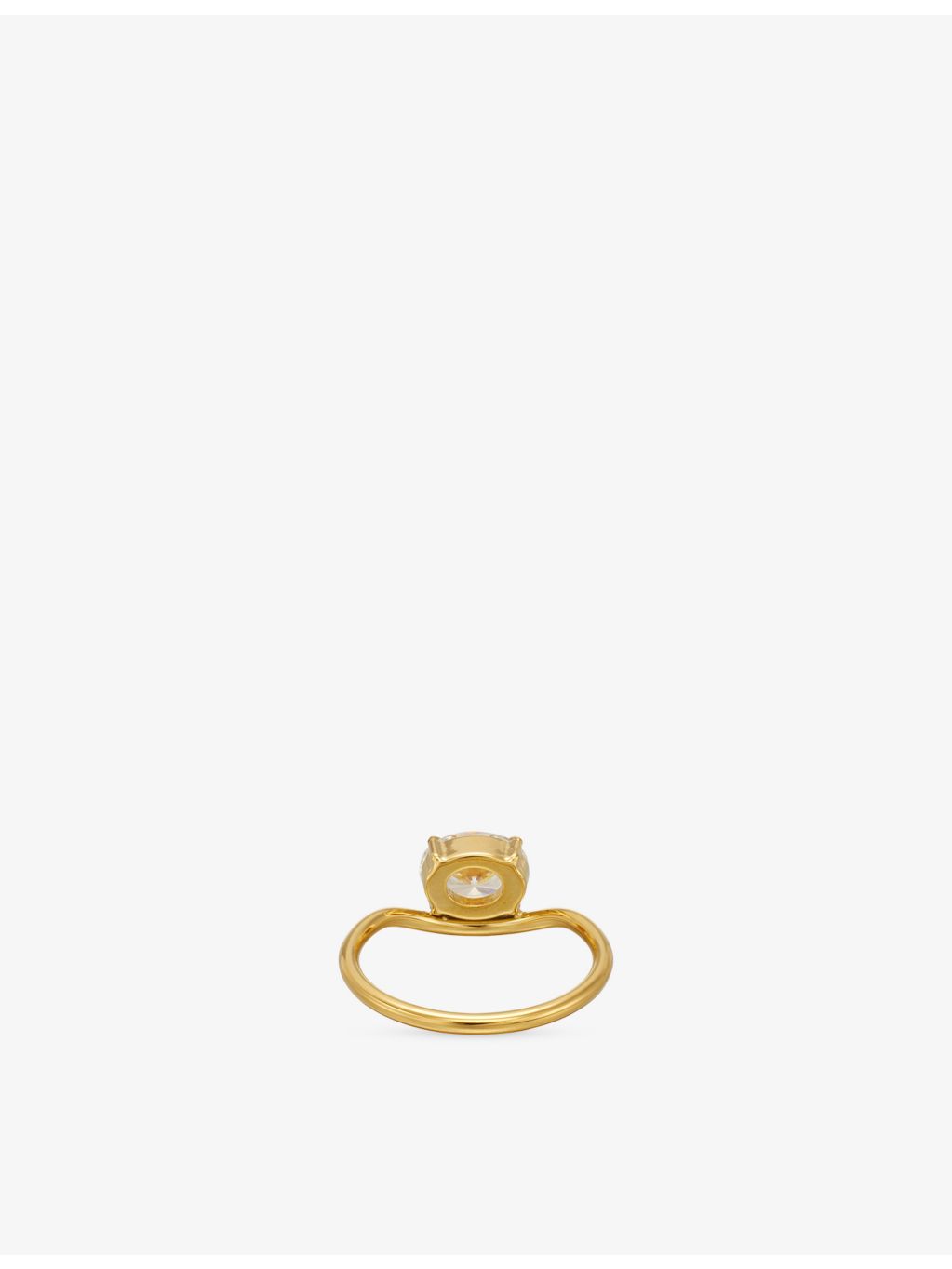 Indigo Lune Gia ring 18ct gold-plated stainless steel, imported from the UK