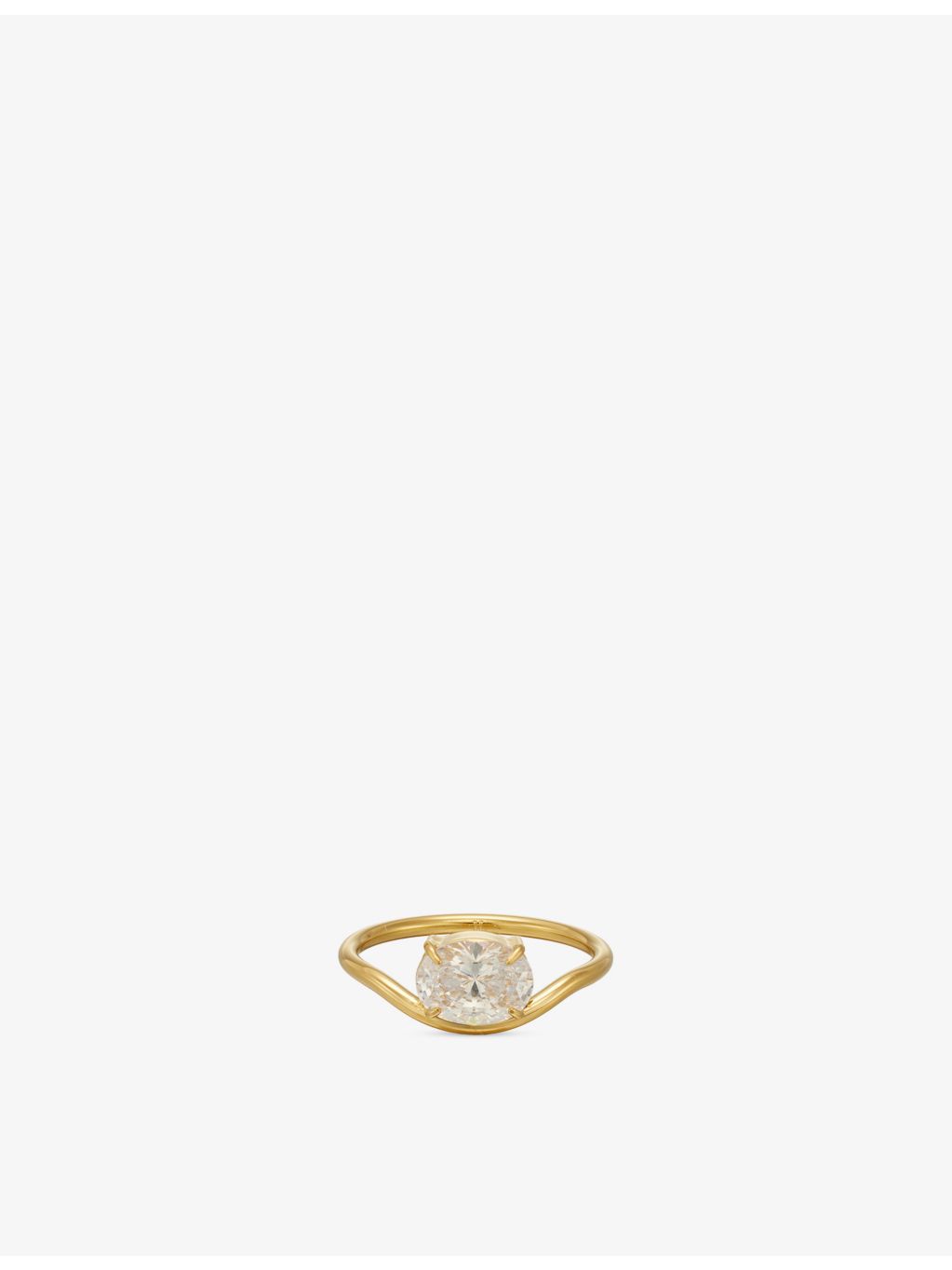 Indigo Lune Gia ring 18ct gold-plated stainless steel, imported from the UK