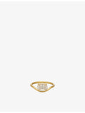 Indigo Lune Gia ring 18ct gold-plated stainless steel, imported from the UK