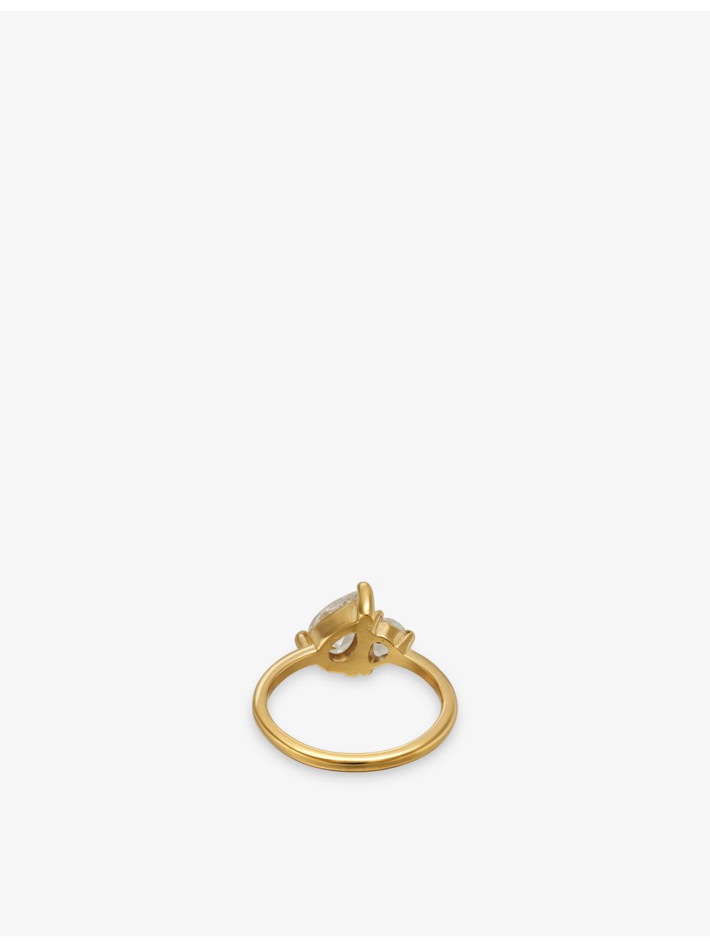 Indigolune Leesha 18ct gold plated ring (British brand)