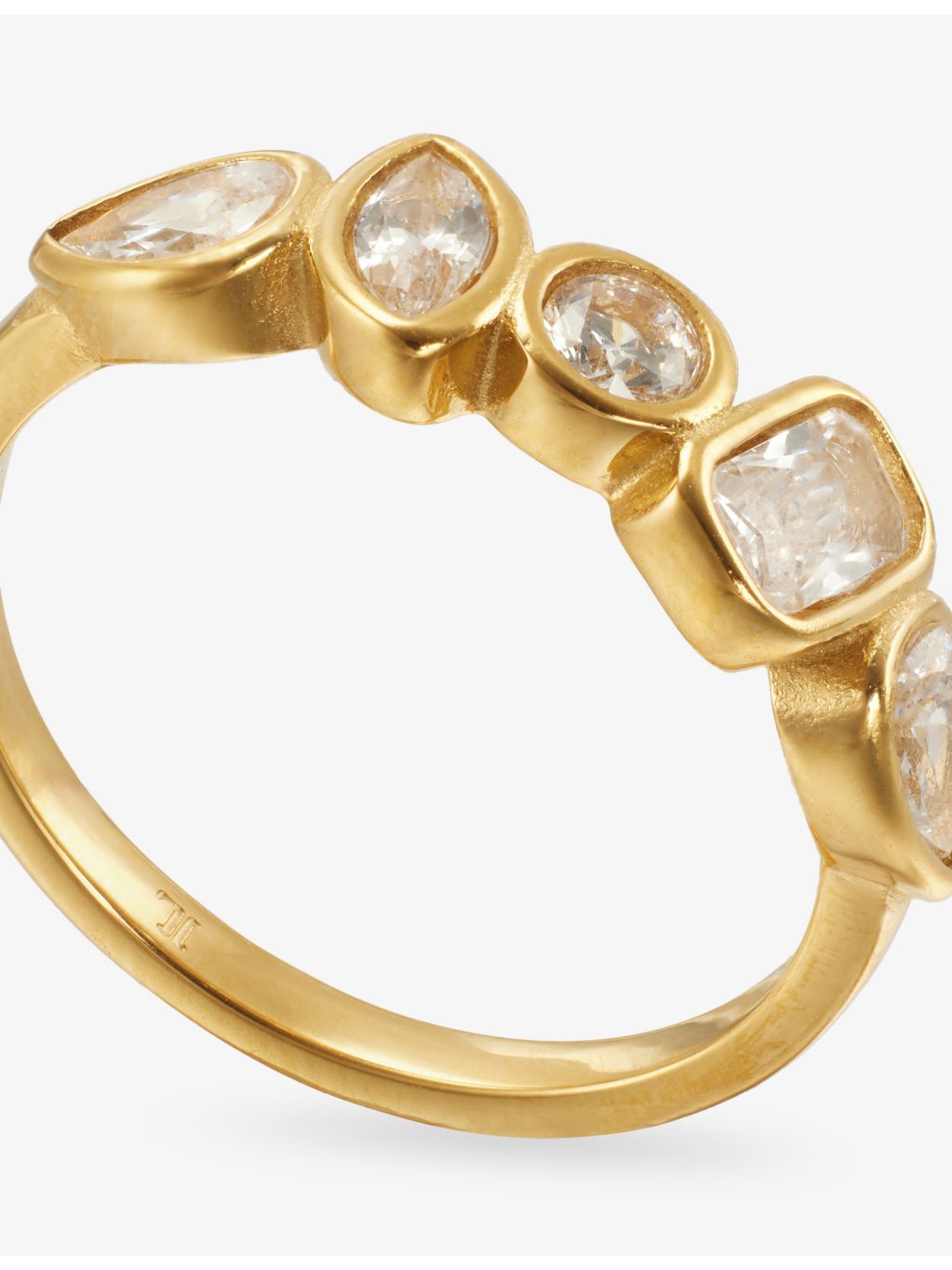Indigolune Nova ring 18ct gold plated stainless steel, imported from the UK