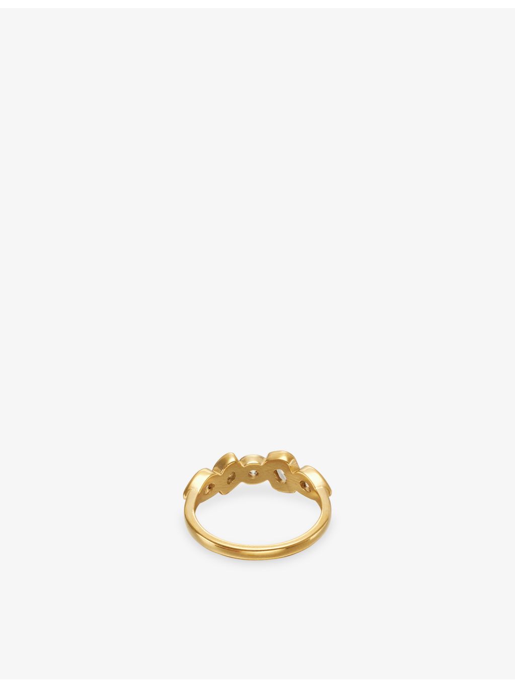 Indigolune Nova ring 18ct gold plated stainless steel, imported from the UK
