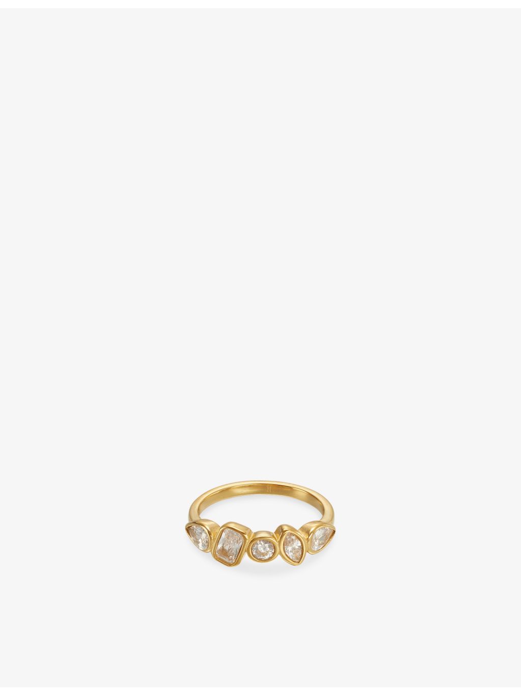 Indigolune Nova ring 18ct gold plated stainless steel, imported from the UK