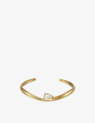 Pia Platinum Plated Stainless-Steel Bangle - GOLD