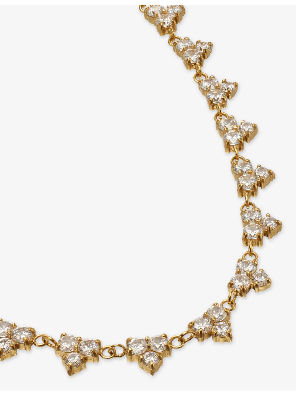 Indigo Lune Celina 18ct gold plated cubic zirconia necklace, UK version