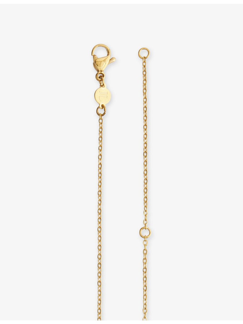 Indigo Lune Celina 18ct gold plated cubic zirconia necklace, UK version