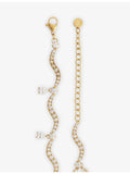 Indigo Lune gold plated cubic zirconia necklace - British product
