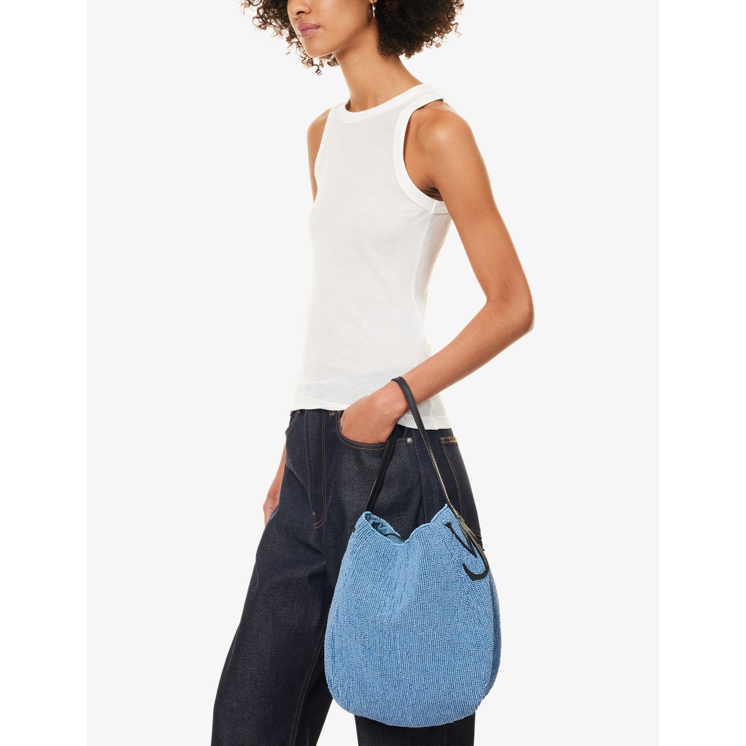 JW Anderson small beaded bulb bag, imported from the UK