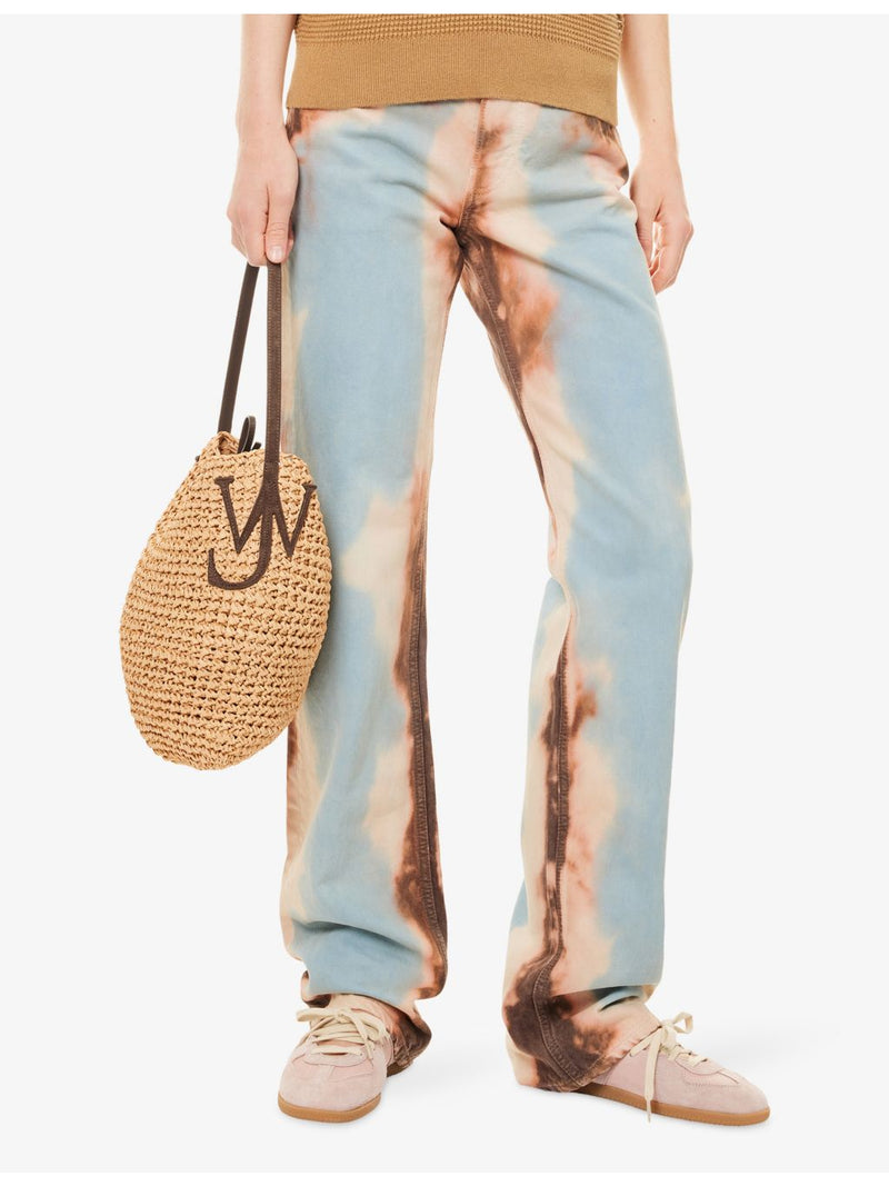 JW Anderson small raffia bag with tie closure - British product