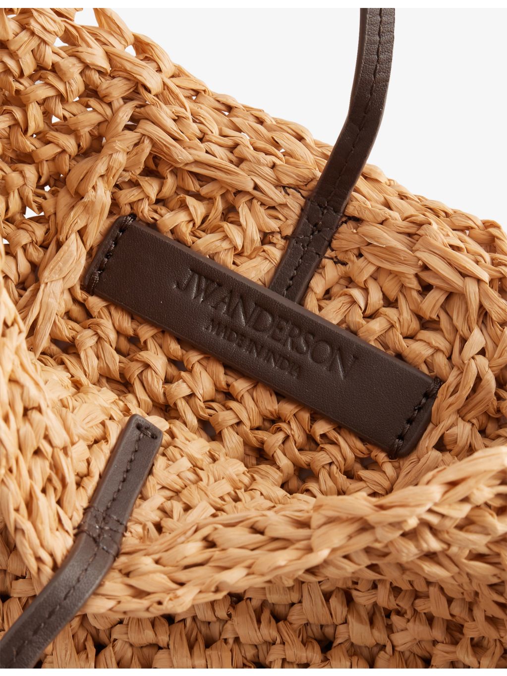 JW Anderson small raffia bag with tie closure - British product