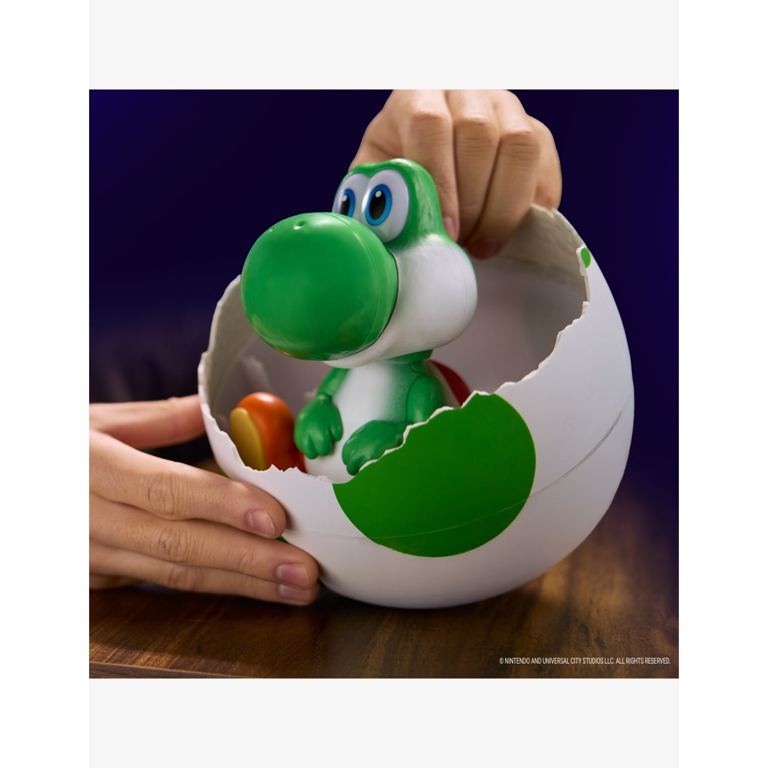 Super Mario Hatchin Yoshi Egg interactive toy 15cm (British brand)