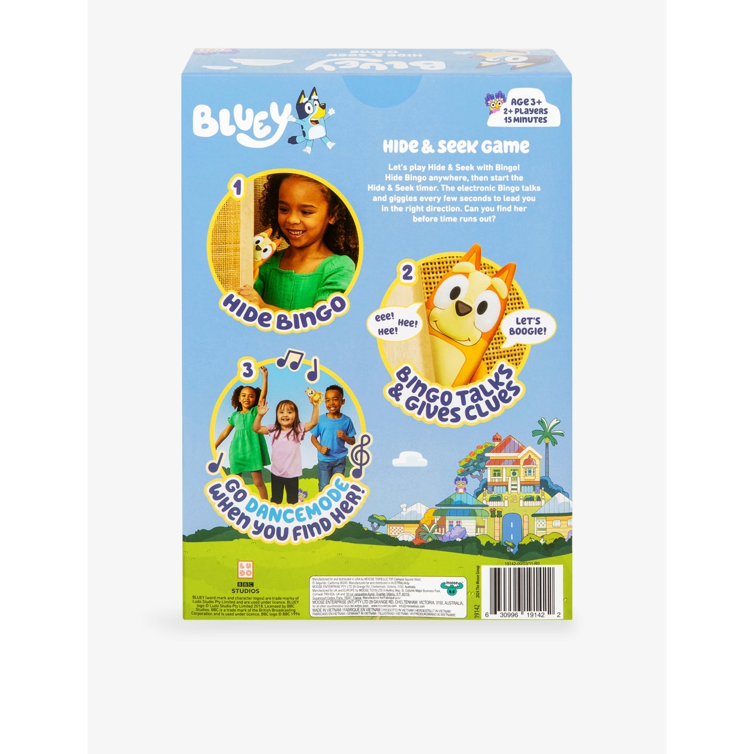Bluey Bingo Hide and Seek Game 12.5cm, imported from the UK