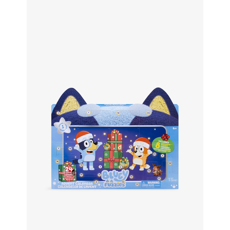 Bluey Fuzzies advent calendar with 24 gifts (British brand)