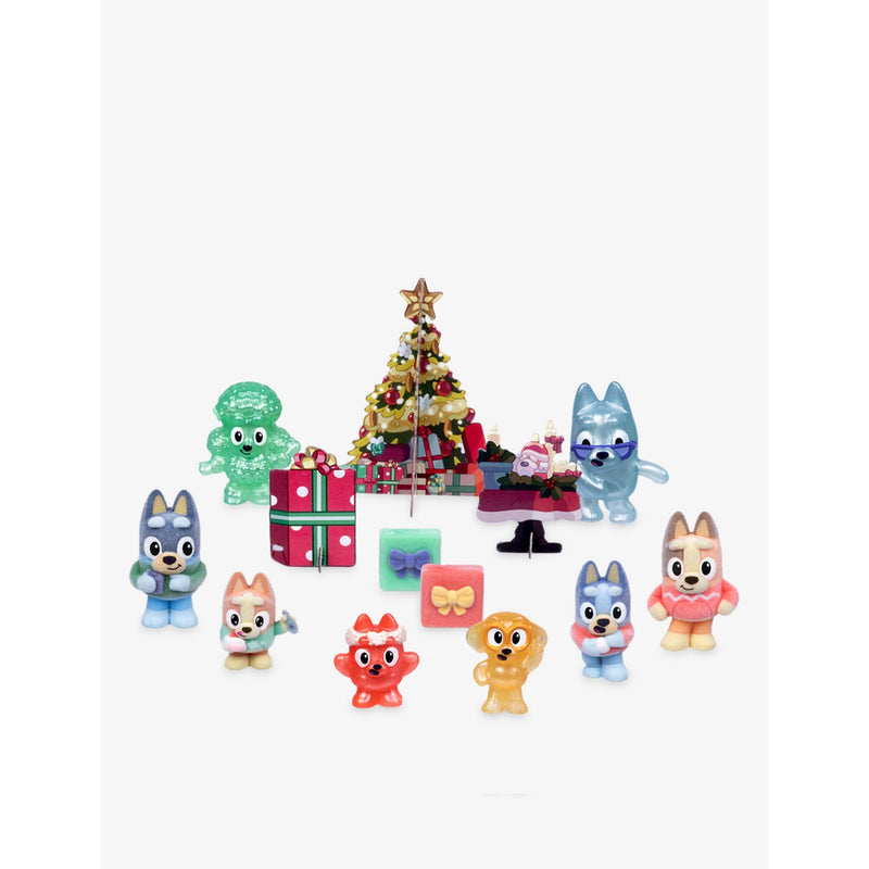 Bluey Fuzzies advent calendar with 24 gifts (British brand)