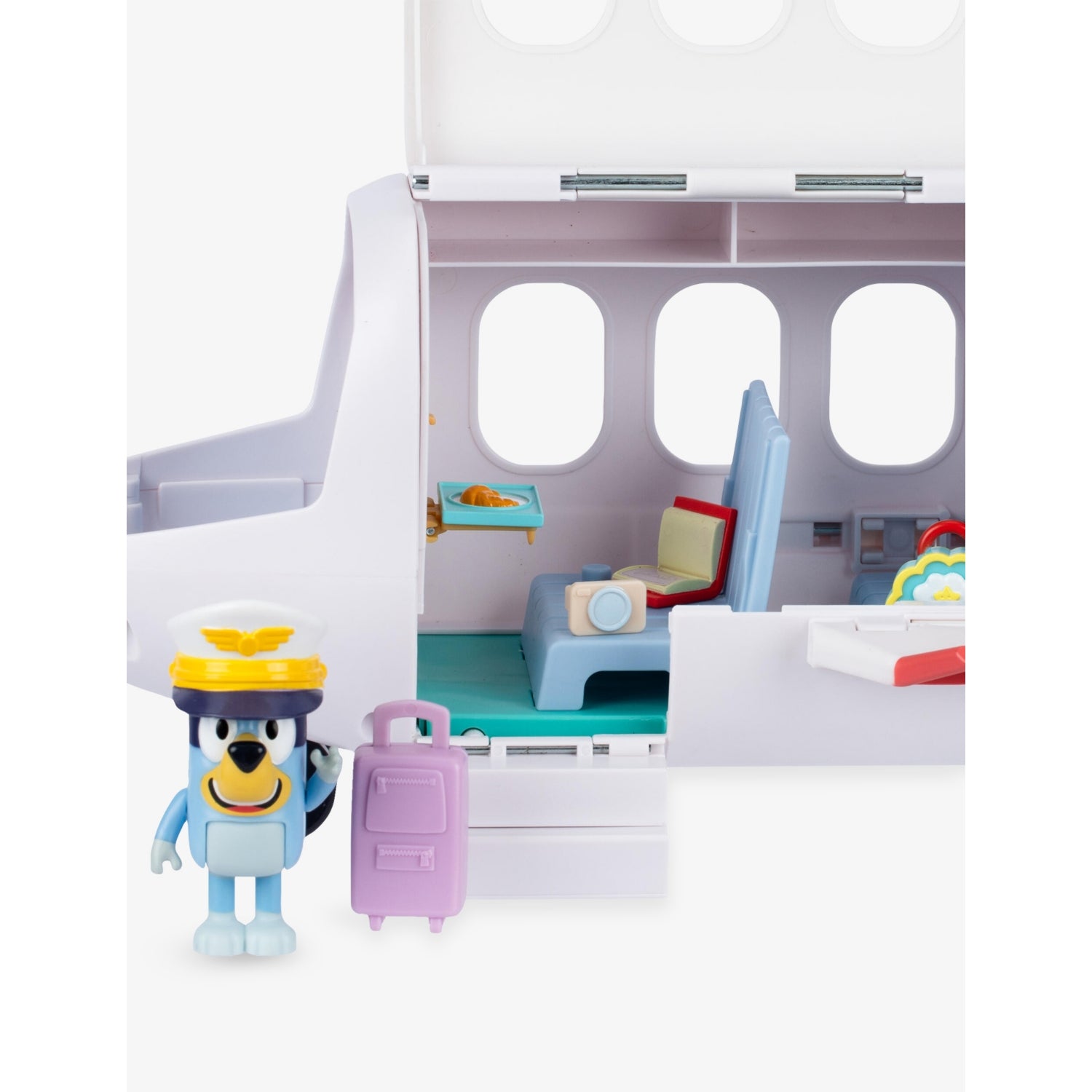Bluey Adventure Plane Playset with figure and accessories, UK version
