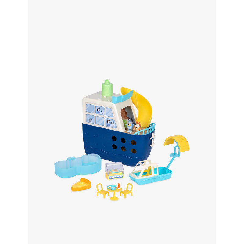Bluey Cruise Ship Playset with figures and accessories, imported from the UK