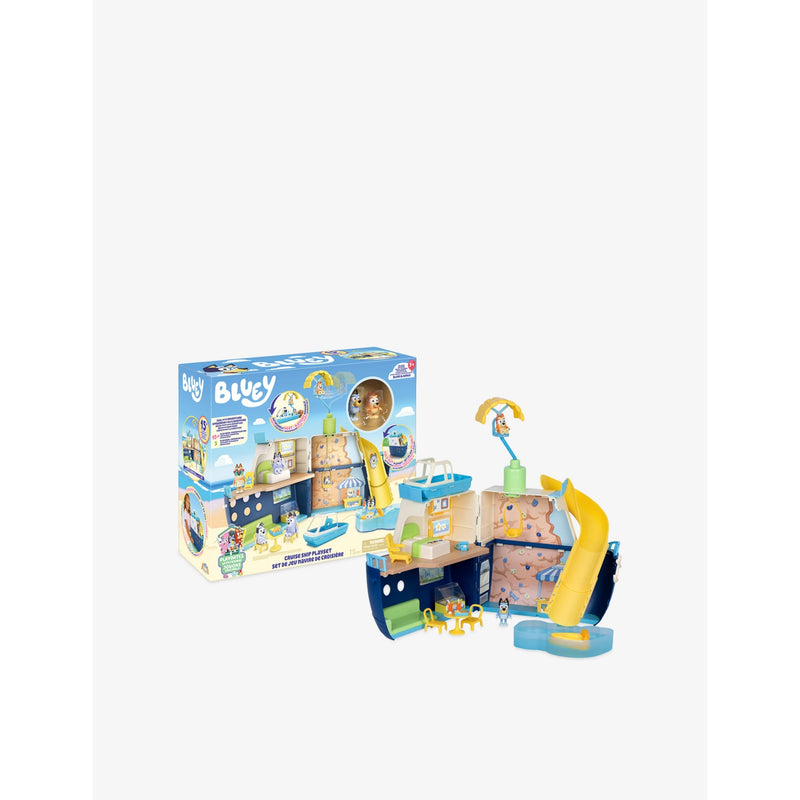 Bluey Cruise Ship Playset with figures and accessories, imported from the UK