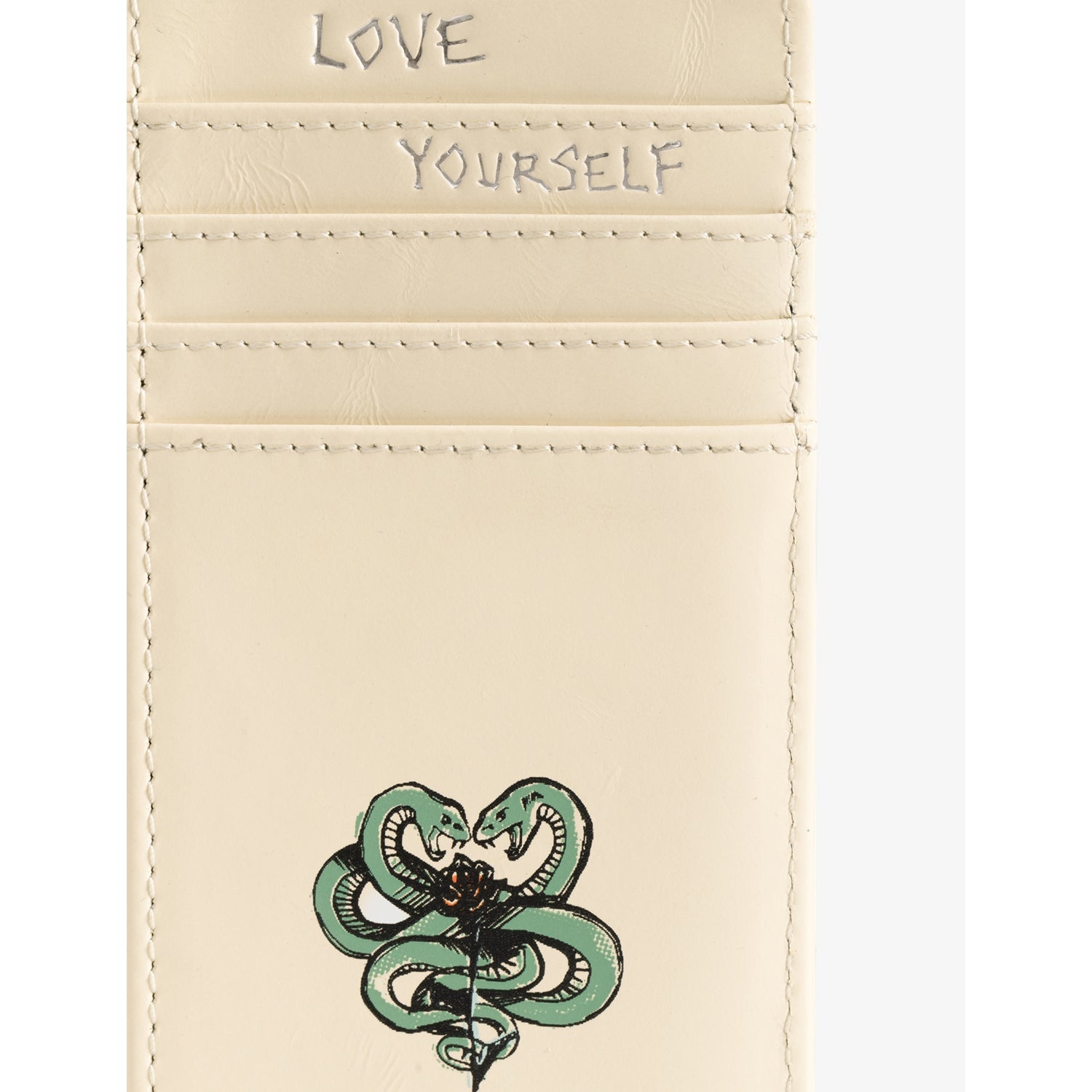 Zadig&Voltaire Rock Tattoo leather cardholder, imported from the UK