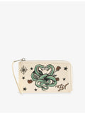 Zadig&Voltaire Rock Tattoo leather cardholder, imported from the UK