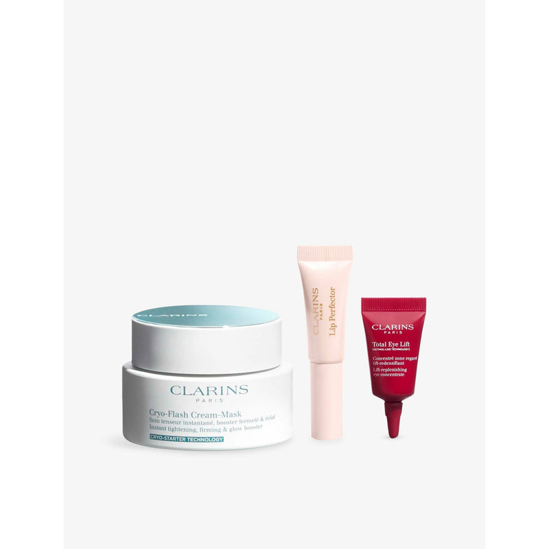 Clarins Glow-Boosting Routine skincare set, UK version