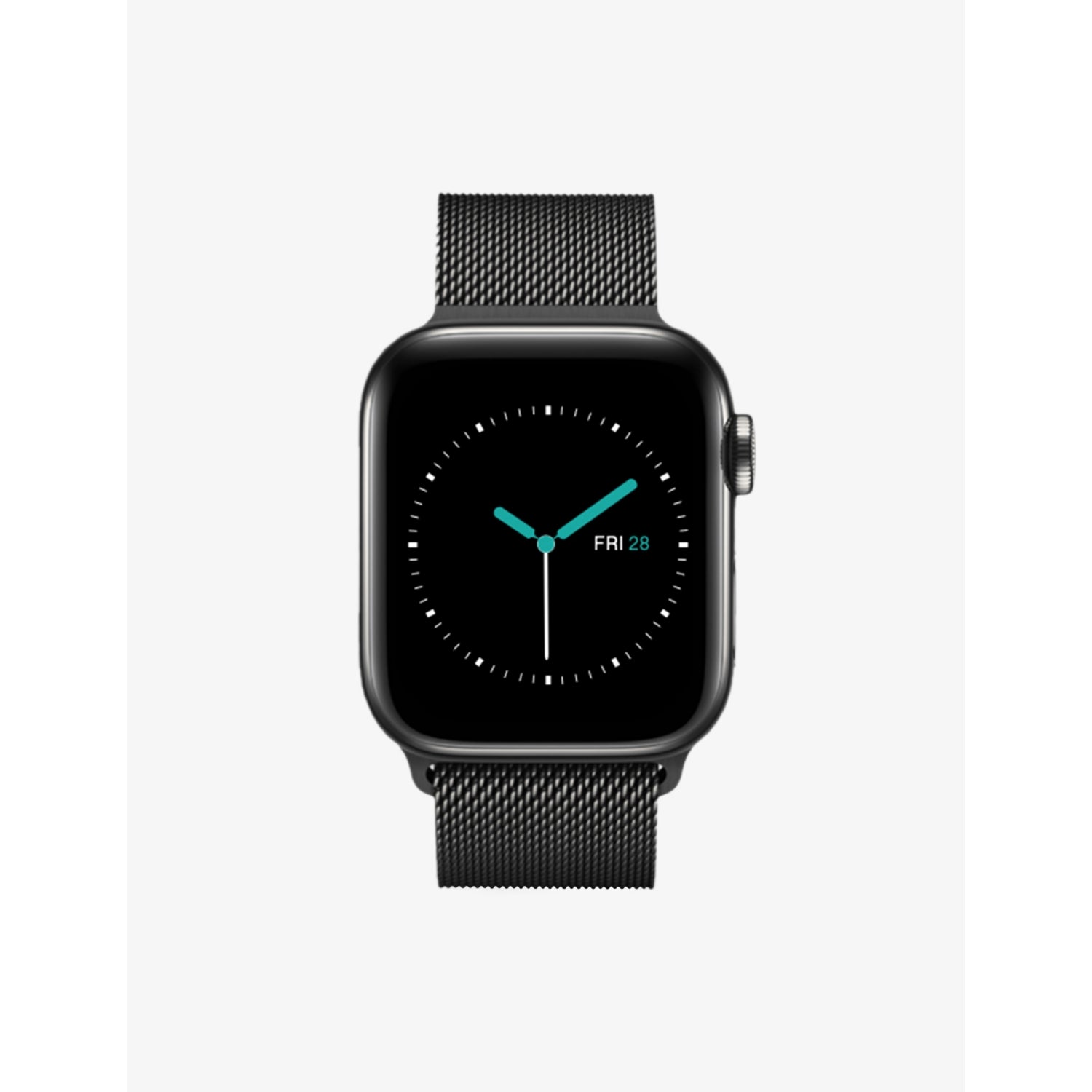 MINTAPPLE Milanese loop Apple Watch strap jet black 40mm (British brand)